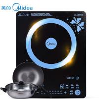 美的(Midea)WT2121S 触控式 35mm 纤薄 复式大线圈 电磁炉 （赠汤锅+炒锅）