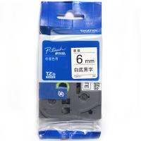 兄弟(brother)TZe-211 6mm白底黑字标签色带（适用PT1010/1280/1650）