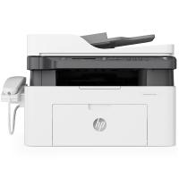 惠普 HP Laser MFP 138pn 黑白激光多功能一体机 A4幅面 打印 复印 扫描 传真 ADF 网络 白色