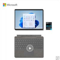 微软Surface Pro 8 i5 8G+256G 二合一平板笔记本电脑 亮铂金+亮铂金触控笔键盘盖 13英寸高刷触控屏