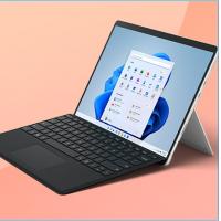 微软Surface Pro 8 i7 16G+256G 二合一平板笔记本电脑 亮铂金+典雅黑键盘盖 13英寸高刷触控屏